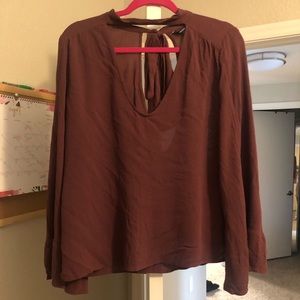 Long bell sleeves